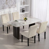 Modern Dining Chairs Set of 4, Kitchen Chairs with Rubberwood Legs and Padded Seat