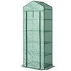 5 Tier Mini Greenhouse, Portable Outdoor Flower Stand with Shelf Clips, Indoor Greenhouse with Steel Frame, Transparent, 27.25