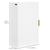 Bathroom Medicine Cabinet, Modern Wall Cabinet with Adjustable Shelves and Single Door for Laundry Room