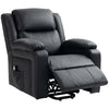 Lift Chair for Seniors, PU Leather Upholstered Electric Recliner Chair with Remote, Side Pockets, Quick Assembly