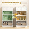 Bathroom Floor Cabinet with 2 Drawers - White