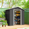 6.5x3.5ft Metal Garden Storage Shed for Outdoor Tool Storage with Double Sliding Doors and Vents