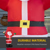 3.9ft Outdoor Christmas Lighted Inflatable Santa Claus with Gift Box