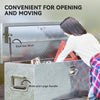 48 Inch Truck Bed Tool Box, Heavy Duty Aluminum Diamond Plate Trailer Tongue Box with Side Handle and Locks Keys