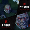 62 Inch/5.2ft Life Size Outdoor Halloween Decoration Crawling Zombie, Animated Prop Decor with Sound and Motion Activated, Light Up Eyes, Creepy Sound