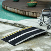 5ft Wheelchair Ramp Scooter Mobility Non-Skid PVC Layering Portable Foldable Aluminium
