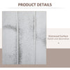Screen Divider Room Divider Screen with Foldable Design for Indoor Bedroom Office 5.5' Rustic White