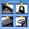 Kids Ride On Sliding Car with Hidden Under Seat Storage, Foot-to-Floor Design, Black