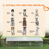 19.7' x 7.5' x 4.9' Outdoor Dog Kennel Dog Run with Waterproof, UV Resistant Cover for Medium Large Sized Dogs