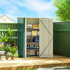 5 x 3ft Outdoor Storage Shed Metal Garden Shed Cabanon with Sloped Roof, Lockable Door for Tool