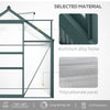6' x 10' x 6.6' Polycarbonate Greenhouse, Walk-In Green House Kit Garden, Plants Grow, Galvanized Sheet Aluminum Frame with Rain Gutter, Vents and Sliding Door