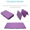 Soozier 4'x10'x2'' Folding Gymnastics Tumbling Mat, Exercise Mat with Carrying Handles for Yoga, MMA, Martial Arts, Stretching, Purple