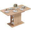 Extendable Dining Table for 4-6 People, 43.3