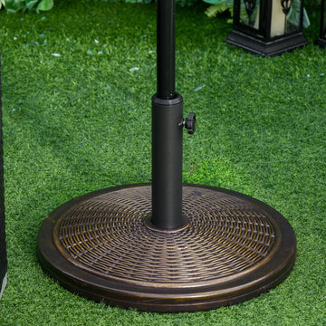 29LBS Offset Patio Umbrella Cement Base Stand Cantilever Parasol Holder Weight, Fits Φ1.4