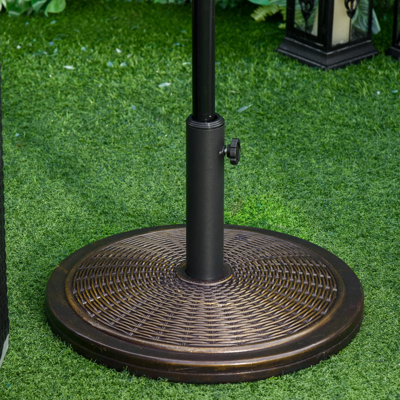 29LBS Offset Patio Umbrella Cement Base Stand Cantilever Parasol Holder Weight, Fits Φ1.4
