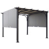 10' x 10' Outdoor Pergola Patio Gazebo Canopy Sun Shelter, Steel Frame