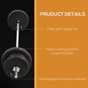 Soozier 145lbs Dumbbell & Barbell Adjustable Set Plate Bar Clamp Rod Home Gym Sports Area Exercise