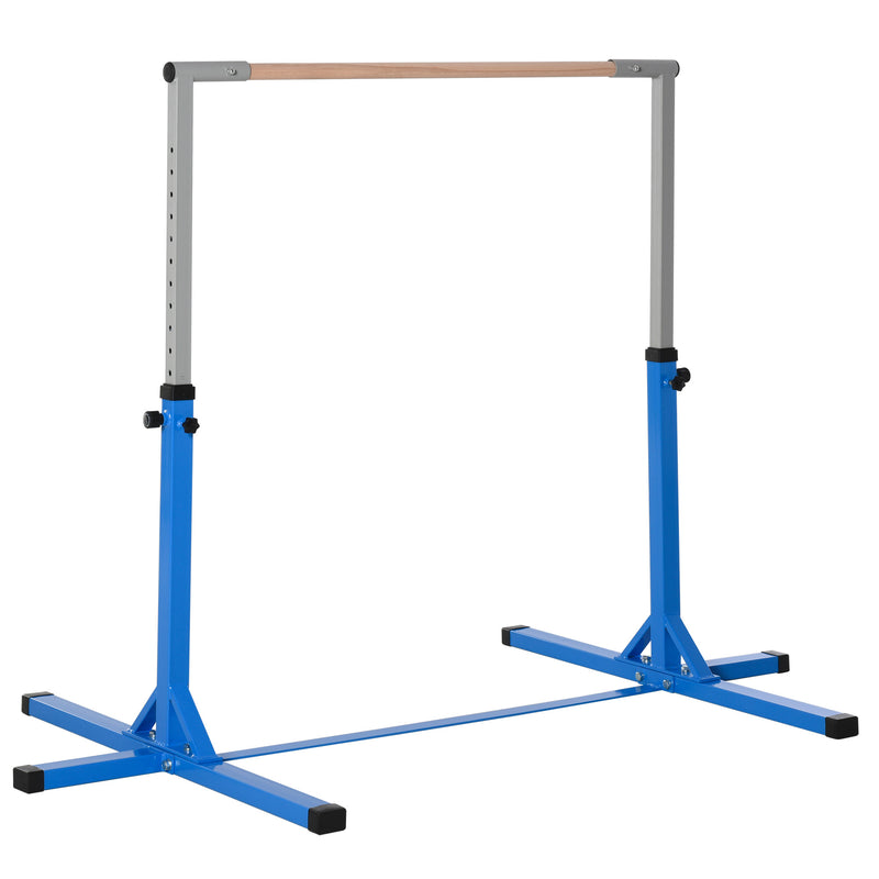 Barre de gymnastique professionnelle Soozier pour enfants, équipement de gymnastique à domicile pour tout-petits avec hauteur réglable sur 13 niveaux, rose