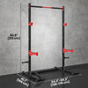 Soozier Power Cage Squat Rack, 1100 lb Capacity Power Rack with Pull-Up Bar, Adjustable Width, Adjustable J-Hooks, Safety Arms