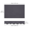 11' x 10' Retractable Awning Fabric Replacement Outdoor Sunshade Canopy Awning Cover, UV Protection, Grey