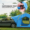 3000mm Waterproof SUV Tent, Car Tent with 3 Doors and Mesh Window, for 5-6 Person Camping Travel, Blue and Orange