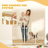 30 Inch Tall Pet Gate with Door Dog Gate and Barrier Indoor for Stairs Includes 7
