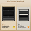 Shoe Storage Cabinet with 2 Flip Drawers and Adjustable Shelves for 8–12 Pairs of Shoes, Black