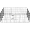 24inch Foldable Metal Exercise Pet Playpen Yard Dog Puppy Kennel Cage 12 Panels