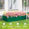 8' x 4' x 2' Raised Garden Bed, Galvanized Planter Box for Growing Flowers, Herbs and Vegetables, Green