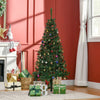 6ft Green Christmas Tree Artificial Xmas Holidays Party with Decoration Ornament, Green