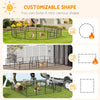Heavy Duty Dog Playpen, 16 Panels Pet Playpen Dog Fence, Portable Puppy Exercise Pen, with 2 Doors Locking Latch, Outdoor or Indoor Use 23.5