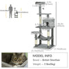 Tall Cat Tree for Indoor Cats, 56