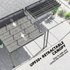 10' x 10' Retractable Pergola Canopy, Wall-Mounted Pergola, Outdoor Sun Shade Shelter for Garden, Balcony, Dark Grey