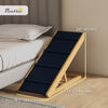 Adjustable Dog Stairs Foldable Dog Steps with Non-slip Mat for Small to Large Dogs for High Bed Sofa Couch