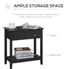 End Side Table in Flip Top Design with Cabinet and Bottom Shelf, Storage Furniture Decoration for Bedroom Living Room Office, Dark Coffee