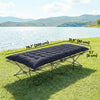 Sleeping Mat, Camping Mat Pad with Elastic Straps, Dark Grey