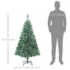 5FT Indoor Christmas Tree Artificial Decoration Xmas Gift with Metal Stand 416 Tips