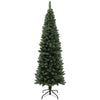 6ft Artificial Pencil Christmas Tree with 618 Branches, Pinecones, Metal Stand, Realistic Xmas Tree for Home