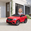 12V/7AH Kids Ride on Car, Mercedes Benz AMG GLC63S Coupe, Electric Car with Remote Control, Handle, 2 Speed, with Music, Electric Light, Easy to Move, Red