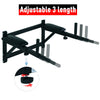 Soozier Wall Mounted Dip Station Multi-Function Power Tower Set Home Gym Pull Up Bar Chin Up Exercise Bar Knee Raise Triceps Leg Dipping Raise Rack Black