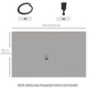 Gazebo Curtains, 10' x 13' Universal Replacement Privacy Curtain, 4-Panels Sidewall with Hooks/C-Rings, Light Grey