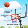 Soozier Portable Basketball Hoop Height Adjustable 8-10 Ft with 47