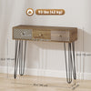Narrow Console Table with Drawers, 35