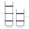 Soozier Trampoline Ladder Steel, 2/3 Steps Outdoor Trampoline Accessories, 38 Inch Length