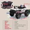 Kids 2 Seater Ride-On Car Police Truck Electric with LED Lights & MP3 for Kids