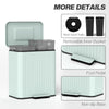 Trash Can, 2 x 5.3 Gallon (2 x 20 L) Garbage Can with Soft-Close Lid, Removable Inner Buckets for Kitchen Home Office