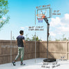 Soozier 4.1-8.5ft Adjustable Basketball Hoop with 33