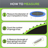 Soozier Trampoline Mat Replacement with Spring Pull Tool and 72 V-Hooks, Fits 12ft Trampoline, Using 5.5