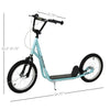 Kids Kick Scooter for 5+ Year Old, Kids Ride on Toy w/ 16'' Inflatable Wheel Dual Brakes, Black