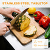 Stainless Steel Kitchen Island with Storage and Stainless Steel Top, Kitchen Trolley with Drawers, Cabinets, Towel Rack